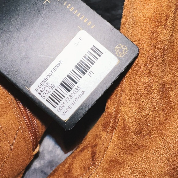 Forever 21 booties, size 7, brown! - Picture 3 of 5